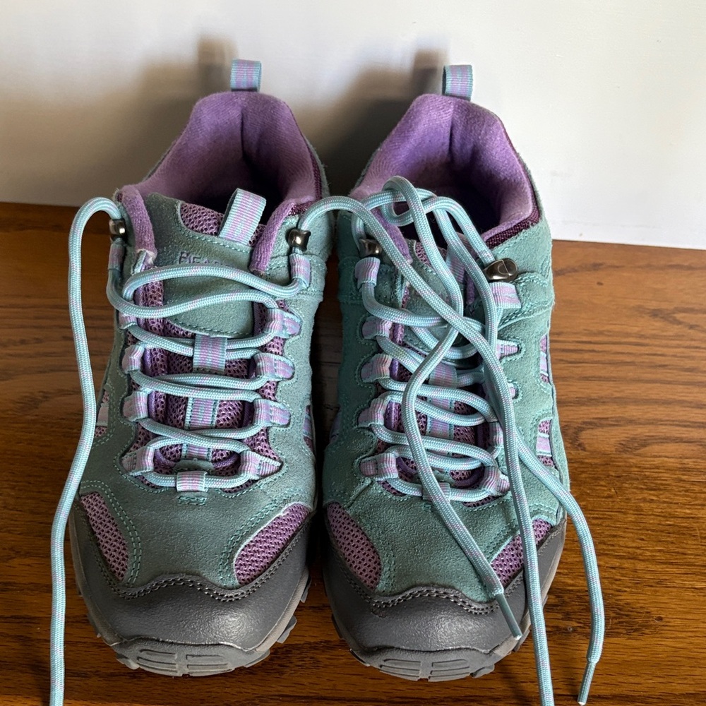Women's Gray and Purple Hiking Shoes